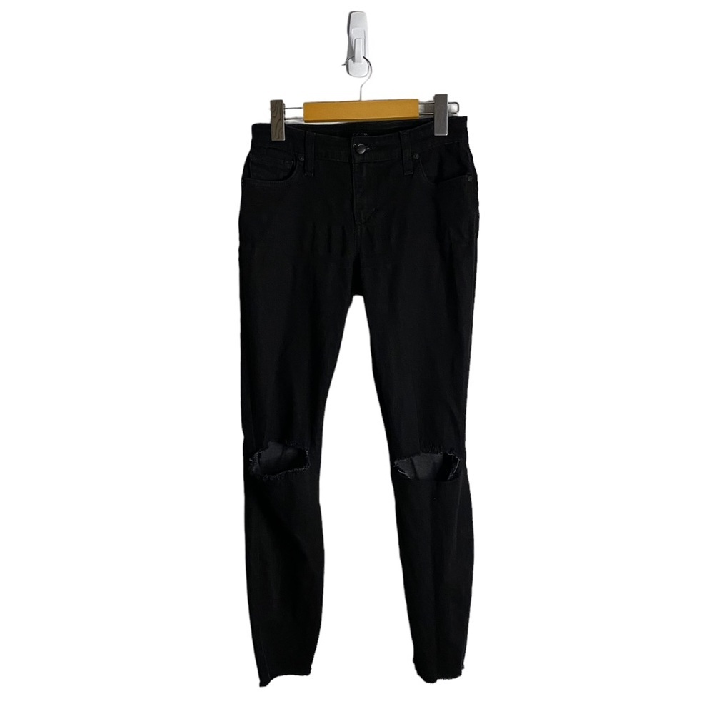 Joe’s Women's Black Dion Skinny Ankle Distressed Jeans